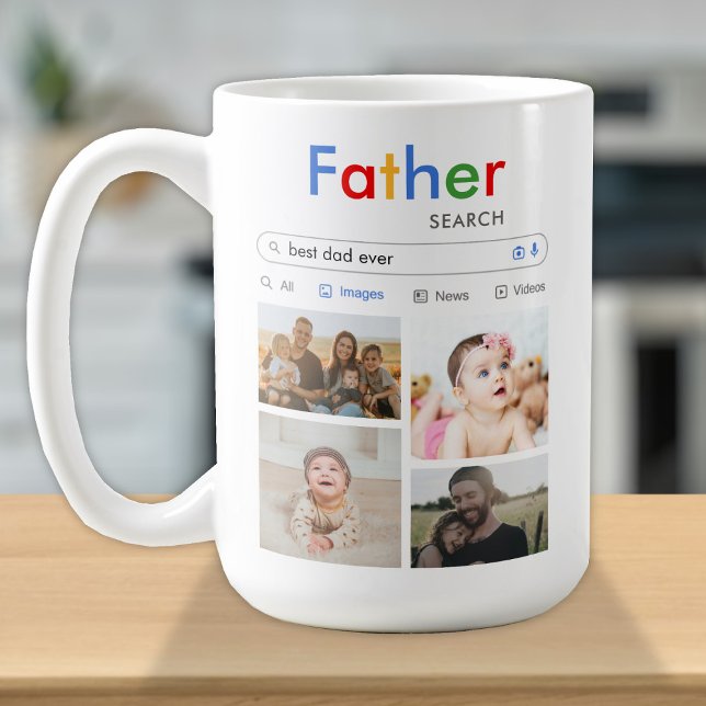 Bästa Pappa någonsin söka efter Baby-barn i cute P Kaffemugg (Skapare uppladdad)