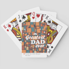 "Bästa pappa någonsin" specialtryckt Casinokort