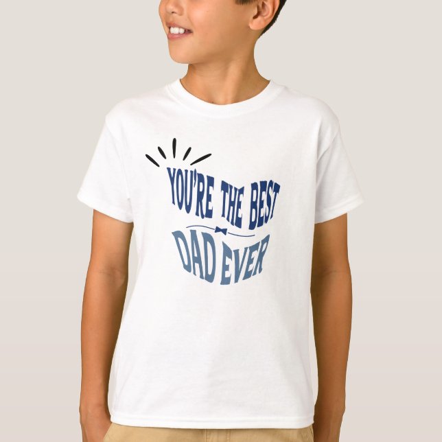 Bästa pappa någonsin speciella fars dag t shirt (Framsida)