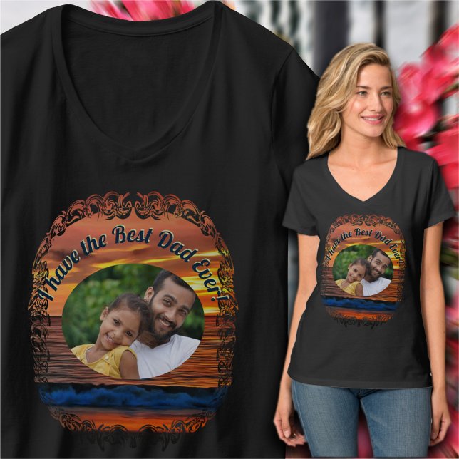 Bästa Pappa någonsin Sunset 1577 T Shirt (Skapare uppladdad)