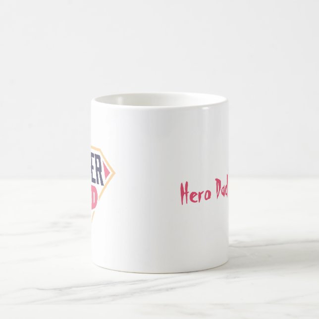 Bästa pappa någonsin - superpappa kaffemugg (Center)