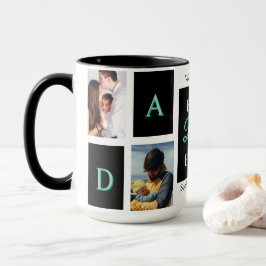 Bästa pappa någonsin Svart foto Personlig mugg