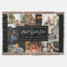 Bästa Pappa någonsin - svart fotokollage Modern