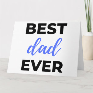 Bästa pappa någonsin svart kort