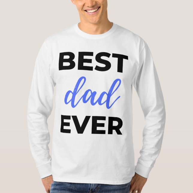 Bästa pappa någonsin svart t shirt (Framsida)
