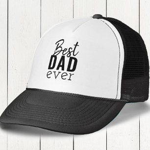 Bästa Pappa någonsin-svartvita typografi Keps