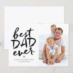 Bästa Pappa någonsin Svartvitt Inbjudningar