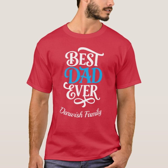Bästa pappa någonsin t shirt (Framsida)