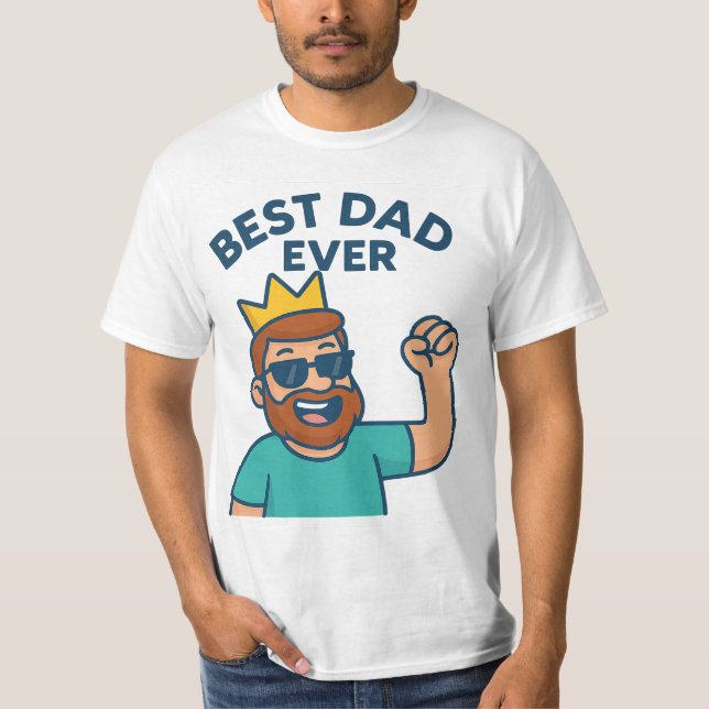 Bästa Pappa någonsin T-shirt (Framsida)