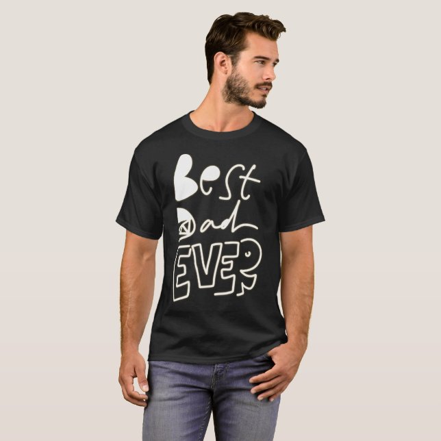 Bästa Pappa någonsin T Shirt (Hel framsida)