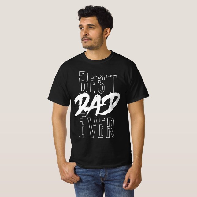 Bästa Pappa någonsin T-Shirt (Hel framsida)