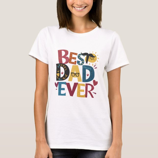 Bästa Pappa någonsin T Shirt (Framsida)
