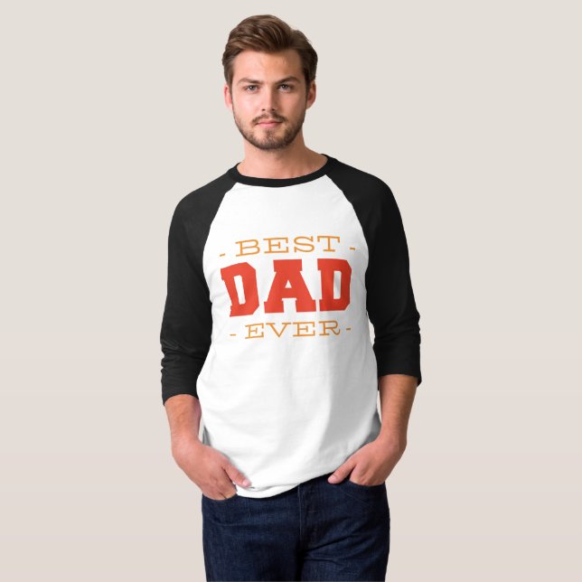 bästa pappa någonsin t shirt (Hel framsida)