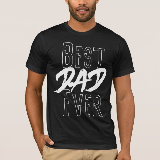 Bästa Pappa någonsin T-Shirt (Framsida)