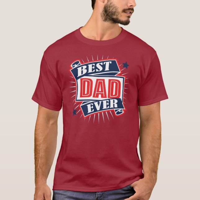 Bästa Pappa någonsin T Shirt (Framsida)