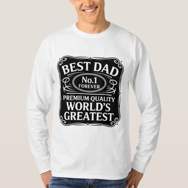 Bästa Pappa någonsin T Shirt (Framsida)