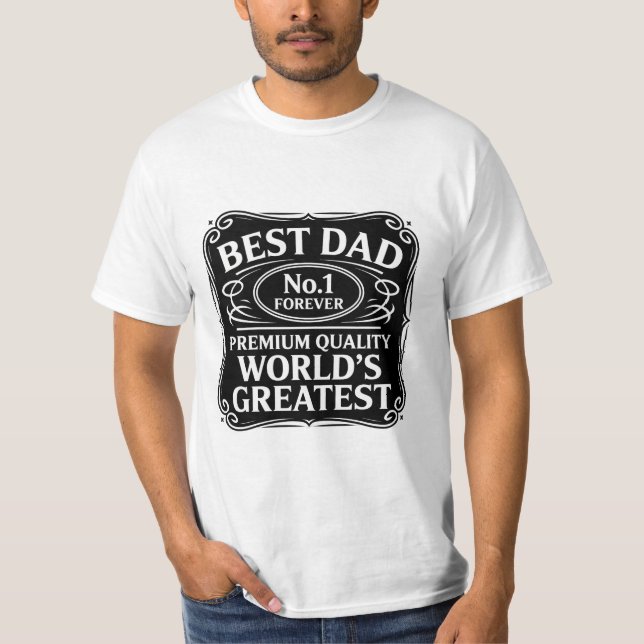 Bästa Pappa någonsin T Shirt (Framsida)