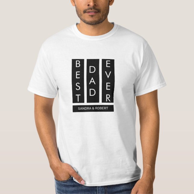Bästa Pappa någonsin T-Shirt (Framsida)