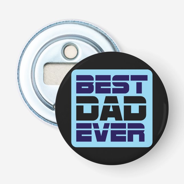 Bästa Pappa någonsin T-Shirt Flasköppnare (Framsidan)