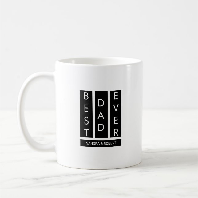 Bästa pappa någonsin T-shirt Kaffemugg (Vänster)
