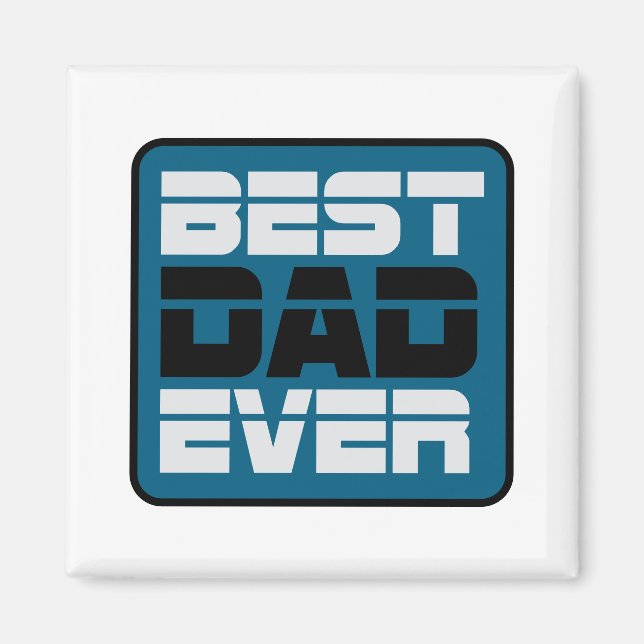 Bästa Pappa någonsin T-Shirt Magnet (Framsidan)