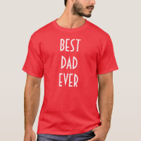 Bästa Pappa någonsin T-Shirt - Red White Tees