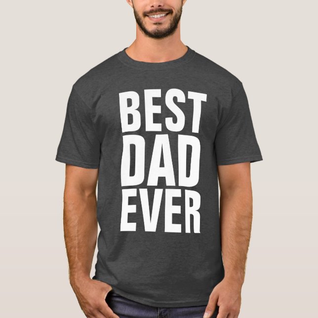 BÄSTA PAPPA NÅGONSIN T-Shirts (Framsida)
