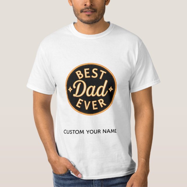 Bästa pappa någonsin T-shirts – djärva, stolta & s (Framsida)