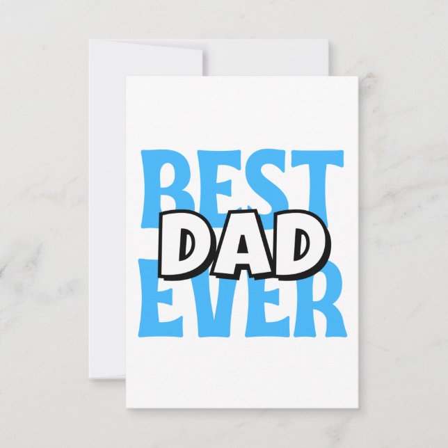Bästa Pappa någonsin Tack Kort (Framsida)