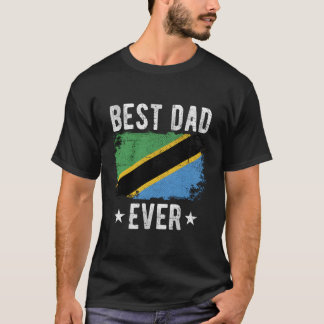 Bästa Pappa någonsin Tanzania Flagga Bästa Tanzani T Shirt