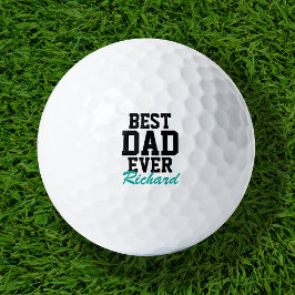 Bästa Pappa någonsin Teal Monogrammed Fars dag