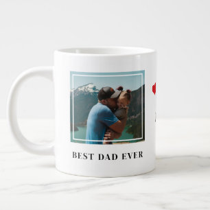 Bästa Pappa någonsin tidigare enkla typografi Hear Jumbo Mugg