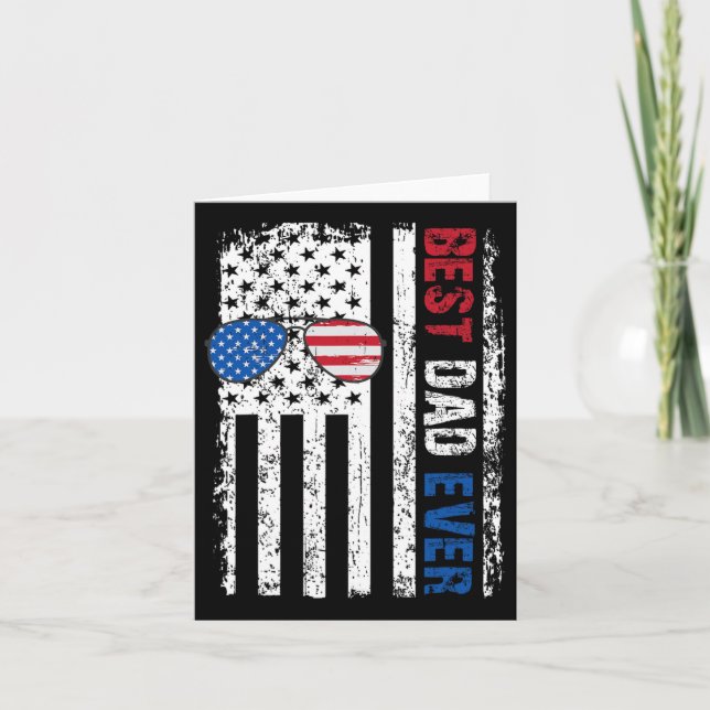 Bästa Pappa någonsin till Pappa pappa Fars dag 4:e Kort (Framsida)