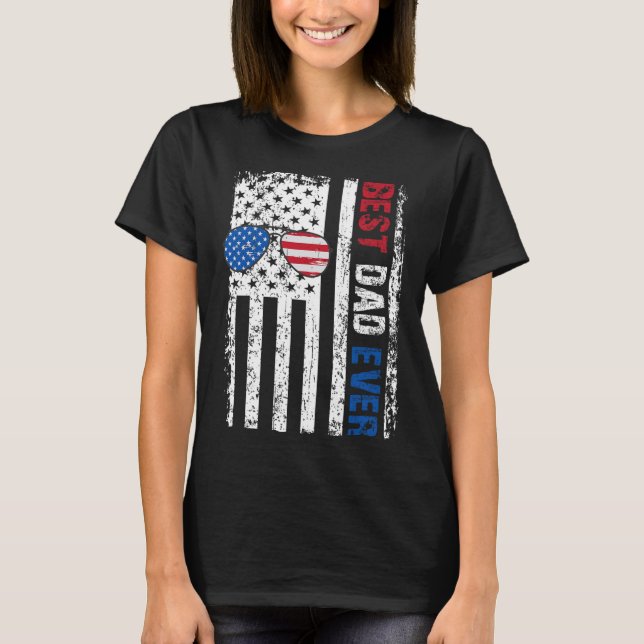 Bästa Pappa någonsin till Pappa pappa Fars dag 4:e T Shirt (Framsida)