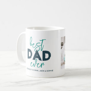 Bästa pappa någonsin tillhör barnens namn foto Far Kaffemugg