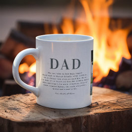 Bästa Pappa någonsin | Tre fotokollage Kaffemugg