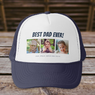Bästa Pappa någonsin   Tre foton Keps