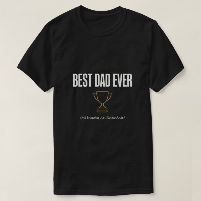 Bästa pappa någonsin Trophy Shirt - Bästa fadersda T (Design framsida)