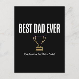 Bästa pappa någonsin Trophy Shirt - Bästa fadersda Vykort