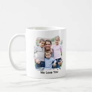 Bästa pappa någonsin Två Foto Personlig Minnessak Kaffemugg