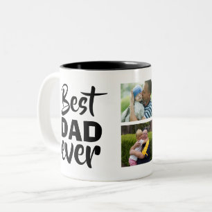 Bästa pappa någonsin Två Foto Två-Tonad Mugg
