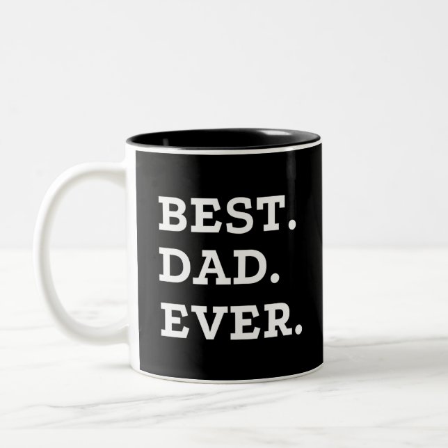 Bästa pappa någonsin Två-Tonad mugg (Vänster)