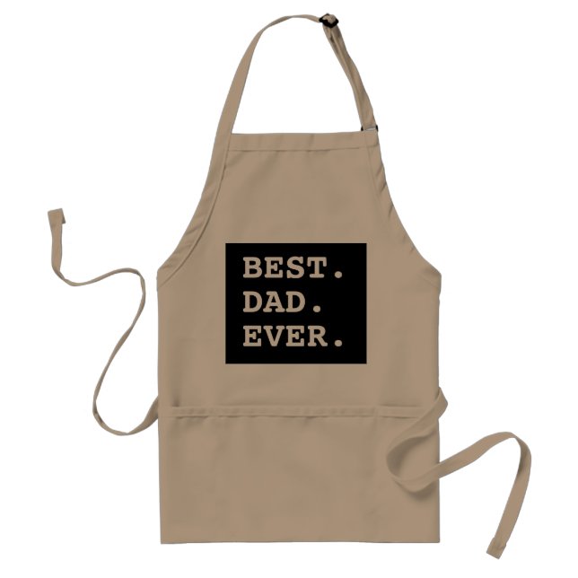 Bästa Pappa någonsin-typografi BBQ Apron Förkläde (Framsidan)