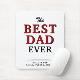 Bästa Pappa någonsin-typografi Far-dagens musknapp Musmatta