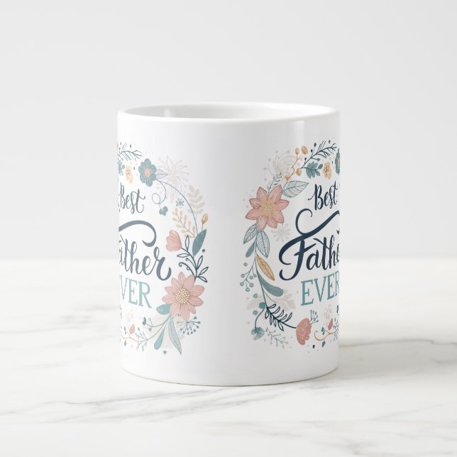 bästa pappa någonsin, underbara citat  jumbo mugg (Framsidan)