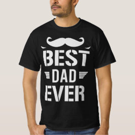 Bästa Pappa någonsin, underbara Pappa Mustache T Shirt