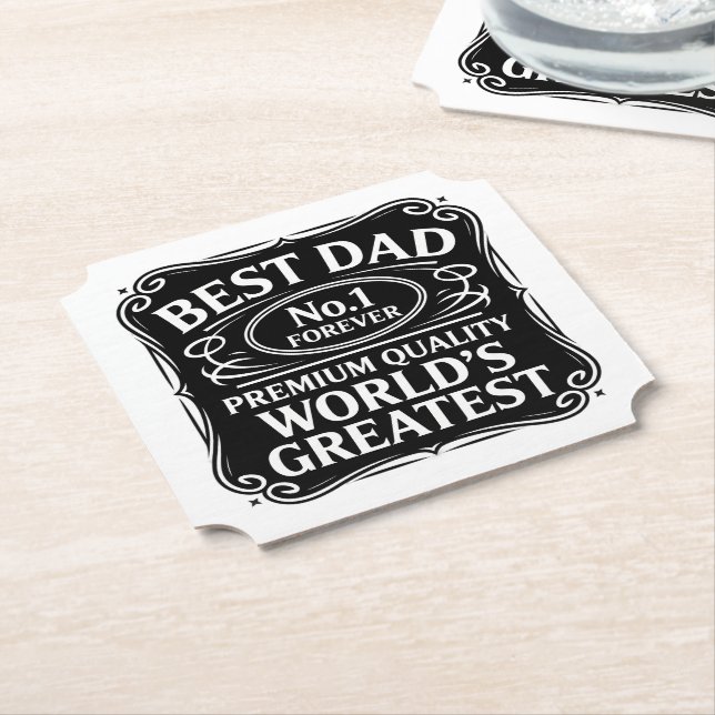 Bästa Pappa någonsin Underlägg Papper (Vinklad)