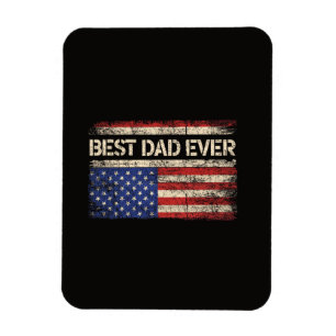 Bästa pappa någonsin US Amerikansk flaggpresenter Magnet