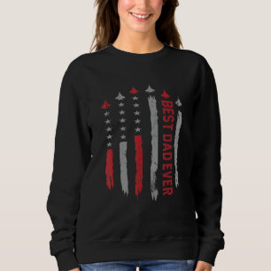 Bästa pappa någonsin USA Amerikansk flagga Luft st T Shirt