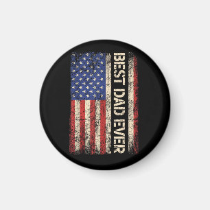 Bästa pappa någonsin USA Amerikansk flaggpresenter Magnet